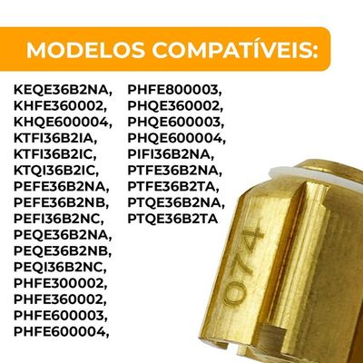 Dispositivo Expansao Fluxo Fixo Piston 0,74 30-36-60-80 Btus Elgin