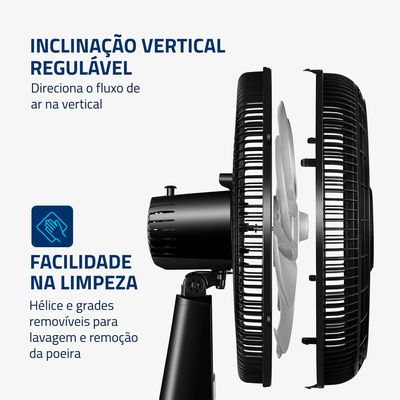 Ventilador de Mesa 40cm Turbo - NVT-40-8P-B 127V