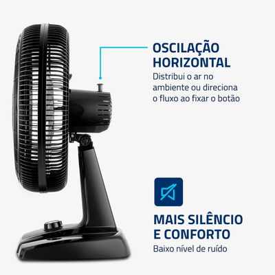 Ventilador de Mesa 40cm Turbo - NVT-40-8P-B 127V