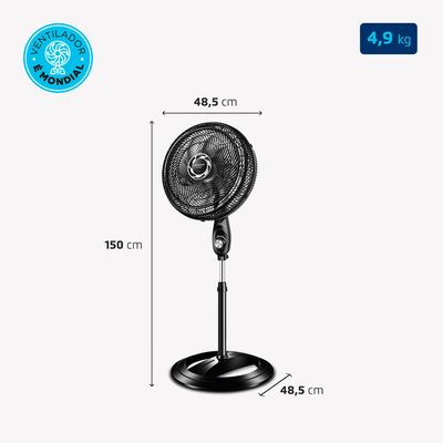 NVT-40C-8P-B - Ventilador de Coluna 40cm Turbo 127V