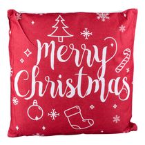 Almofada de Natal 40X40cm Cazza Vermelha