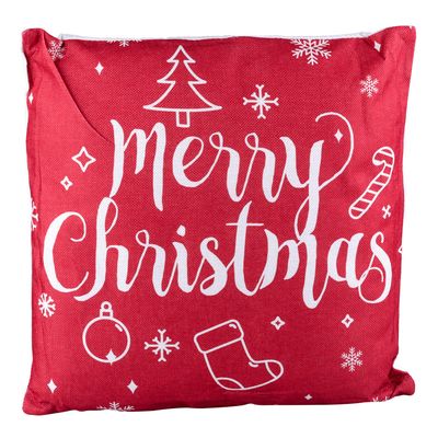 Almofada de Natal 40X40cm Cazza Vermelha