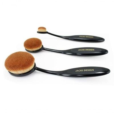 Kit De Pincéis Escova Com 3 Peças Jacki Design