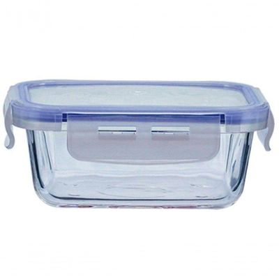 Pote Hermetico Quadrado Marmita De Vidro 550 Ml - Mimo