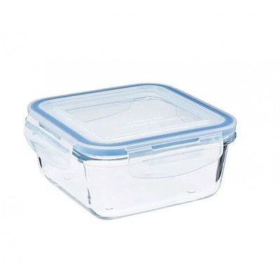Pote Hermetico Quadrado Marmita De Vidro 550 Ml - Mimo
