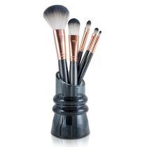 Kit Com 5 Pincéis Com Suporte Jacki Design Cinza