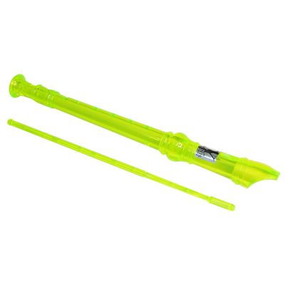 Kit 10 Flautas Doce Germânica Verde Translucida FL 20G G NY