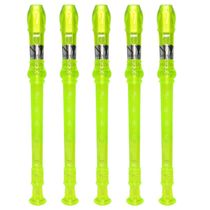 Kit 5 Flautas Doce Germânica Verde Translucida FL 20G G NY