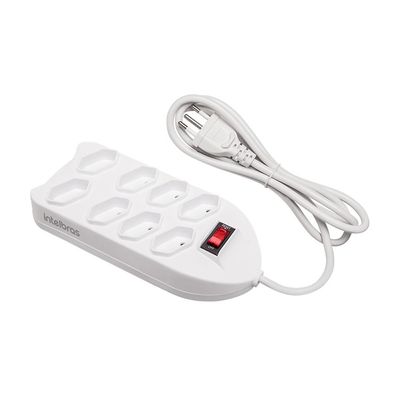 Protetor Eletronico Intelbras C/ 8 Tomadas Branco EPE1008+ (4824003)