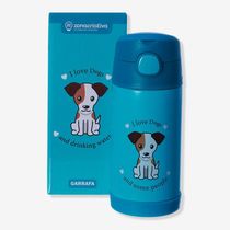 Garrafa Infantil Click Com Canudo I Love Dogs - Zonacriativa