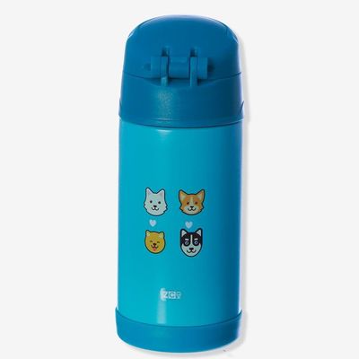 Garrafa Infantil Click Com Canudo I Love Dogs - Zonacriativa