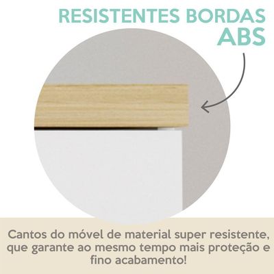 Kit Para Escritorio 03 Pecas Olmo Branco Tok Arty Olmo Branco