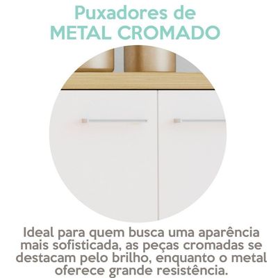 Kit Para Escritorio 03 Pecas Olmo Branco Tok Arty Olmo Branco