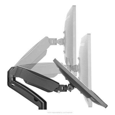 Suporte A Gas Para 2 Monitores 13 A 27 Vesa 100X100 Sm-341B