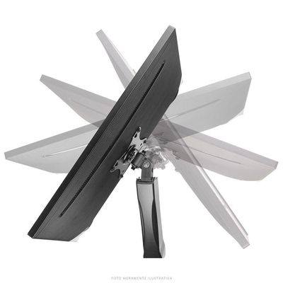 Suporte A Gas Para 2 Monitores 13 A 27 Vesa 100X100 Sm-341B