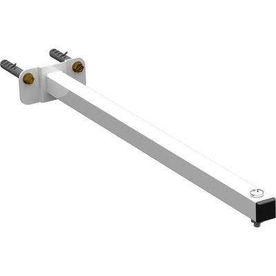 Suporte Refletor Base Reta Braço 40 Cm - Branco