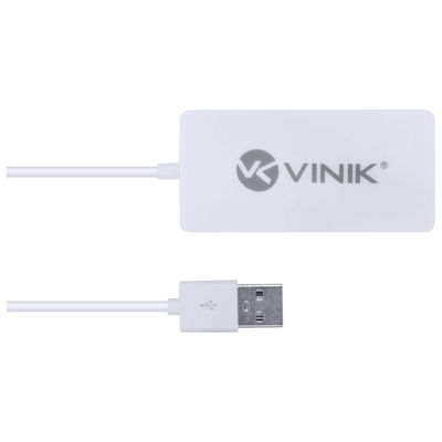 Hub Usb 2.0 Com 4 Portas E 1,2M De Cabo Branco - Huv-20-B