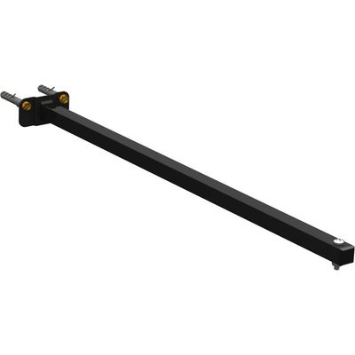 10 Suportes Refletor Base Reta Braço 60 Cm 10 Cjts - Preto