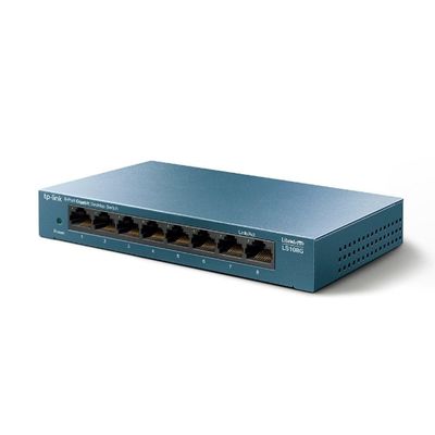 Switch 08 Portas Tp-Link Ls108G Gigabit 10/100/1000Mbps