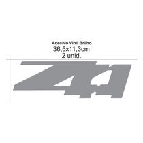 Par De Adesivos Chevrolet Z71 S10 Lateral Preto