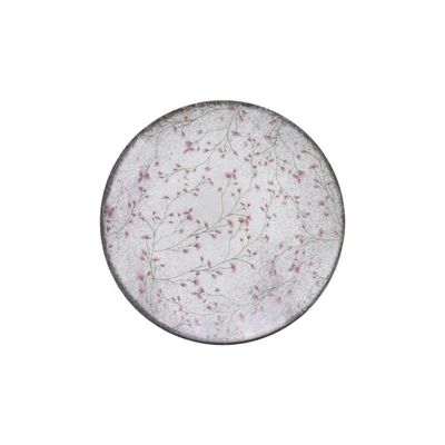 Prato Sobremesa Tramontina Floralis Em Porcelana Decorada 19 Cm