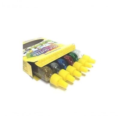 Cola Glitter 23gr Com 6 Cores - Acrilex - Unica Cola Glitter 23gr Com 6 Cores - Acrilex -