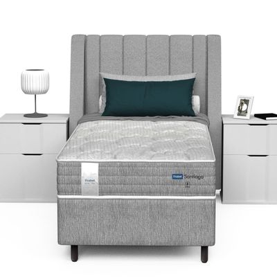 Conjunto Box Solteiro Mola Ensacada Probel Santiago (88x188x50cm)