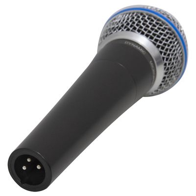 Kit Microfone Dinâmico com Fio TK 58C com Suporte B19A e Espuma Onyx