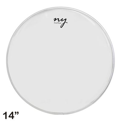 Kit 5 Peles Leitosas Translucidas para Bateria 14" New York