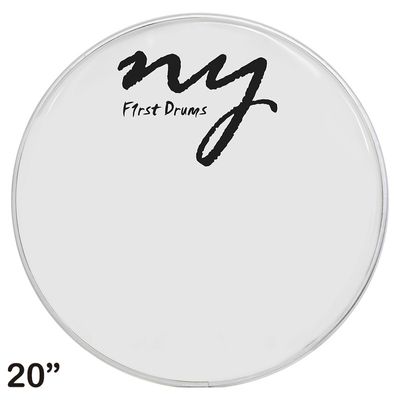 Kit 3 Peles Leitosas Translucidas para Bateria 20" New York
