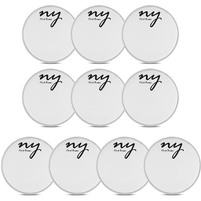 Kit 15 Peles Porosas para Bateria 22" Branca New York
