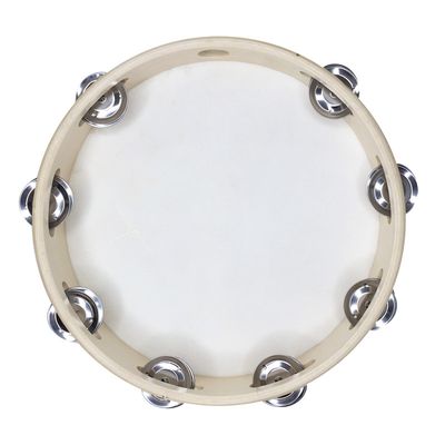 Kit 15 Pandeiros Redondo de Madeira 10" Pele Natural New York