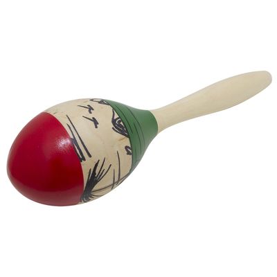 Kit 10 Pares de Maracas Madeira Pintada a Mão 25cm New York