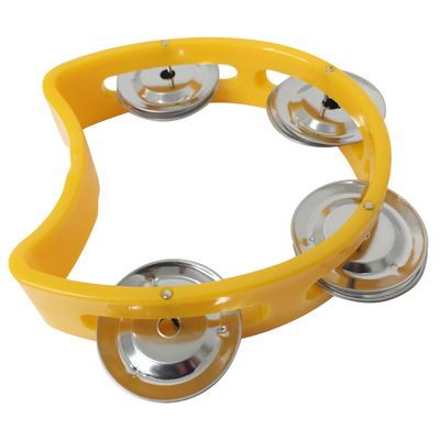 Kit 10 Pandeiros Meia Lua Infantil Amarelo New York