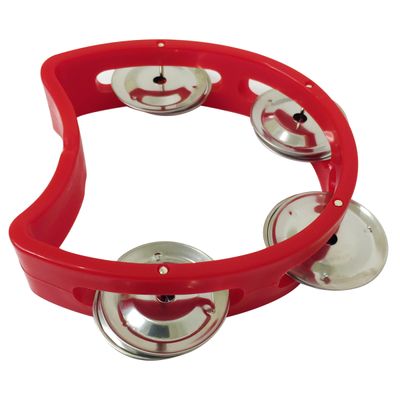 Kit 10 Pandeiros Meia Lua Infantil Vermelho New York