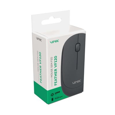 Mouse sem Fio Vinik Feather VF120 1200DPI - Cinza