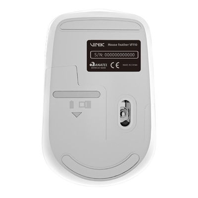 Mouse sem Fio Vinik Feather VF110 1200DPI - Branco