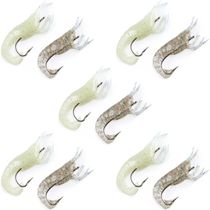 Kit 5 Cartela Isca Soft Maruri Camarão W025 7cm - 10pçs