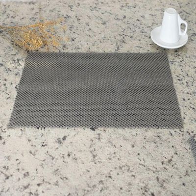 Jogo 2 Lugar Americano Retangular Mesa Pvc Antiderrapante Flex Cinza 45x30cm Lyor