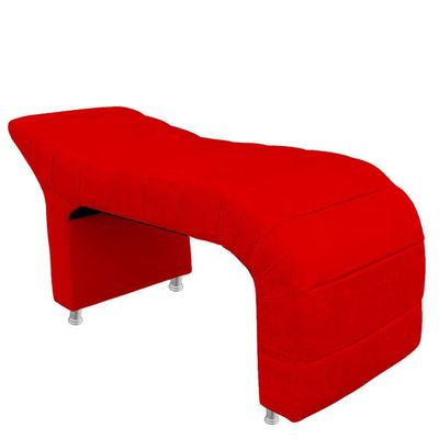 Maca Estofada Julia Para Estetica Facial Sombrancelha E Cilios Suede Cor Vermelho