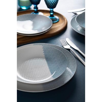 Prato Raso Tramontina Aquarius Em Porcelana Decorada 28 Cm