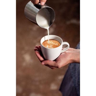 Kit Xícara E Pires De Cappuccino Tramontina Paola Em Porcelana 200 Ml 12 Peças