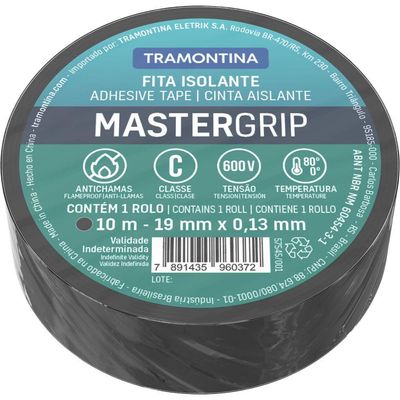 Fita Isolante Classe C 0,13x19 Mm Tramontina Preta 10 M