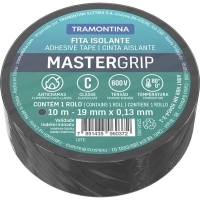 Fita Isolante Classe C 0,13x19 Mm Tramontina Preta 10 M