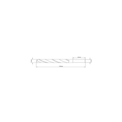 Broca Para Aço 16x178 Mm Tramontina Em Aço Rapido Hss Din 338