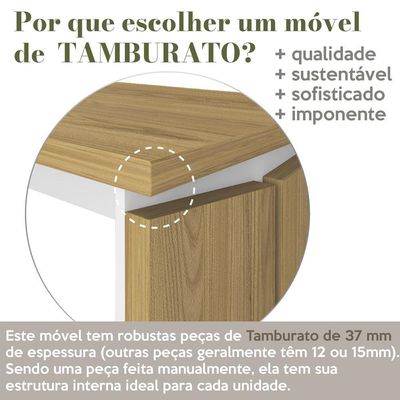 Escrivaninha Tampo Tamburato Olmo Branco Smt Tok Arty Olmo Branco