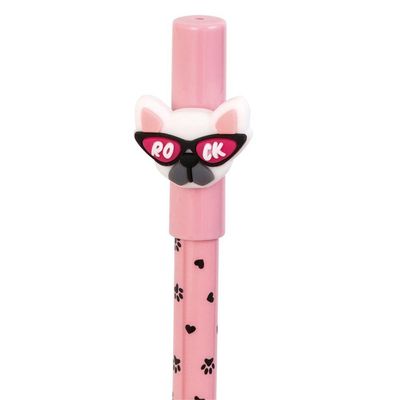 Caneta Gel 0.7 Apagável Paws Best Friend Brw Rosa Claro