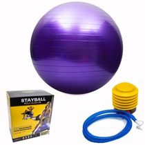 Bola De Pilates E Alongamento 65cm Suporta Até 150 Kg Roxo