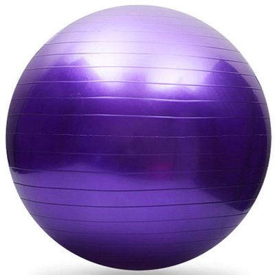Bola De Pilates E Alongamento 65cm Suporta Até 150 Kg Roxo