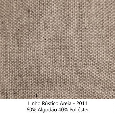 Sofa 2 Lugares Retro Polo 160cm Com Almofada Linho Areia Ezz Areia